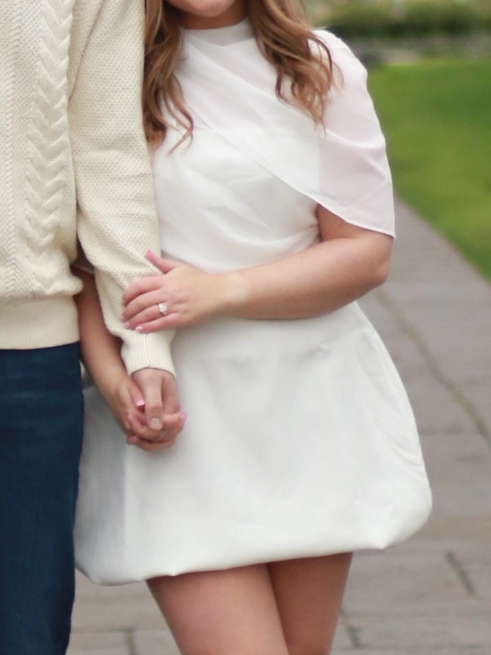 Billy J Zahni White Mini Dress - Sleek Feminine Silhouette
